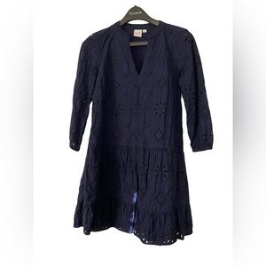 Women’s Gap 3/4 Sleeve Eyelet Dress Size XS